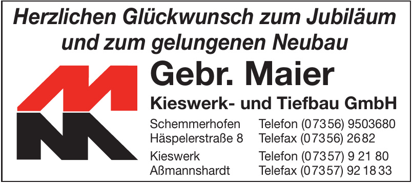 Gebr. Maier Kieswerk- und Tiefbau GmbH