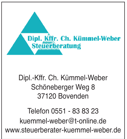 Dipl. Kffr. Ch. Kümmel-Weber Steuerberatung Dipl. Kffr. Ch. Kümmel-Weber Steuerberatung