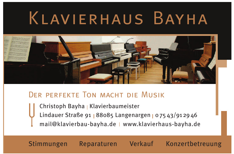 Christoph Bayha Klavierbaumeister Christoph Bayha Klavierbaumeister
