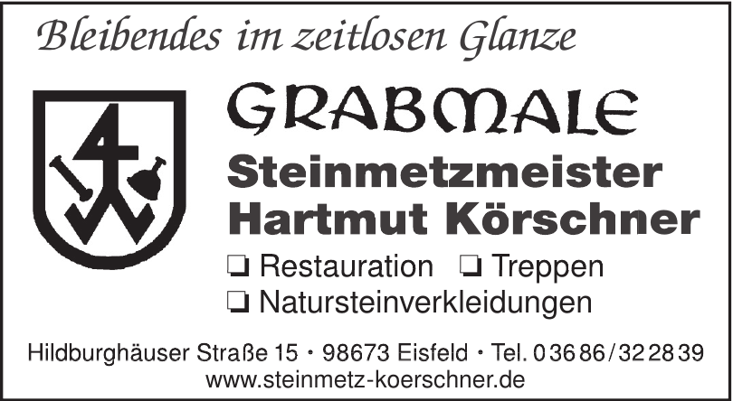 Steinmetzmeister Hartmut Körschner Steinmetzmeister Hartmut Körschner