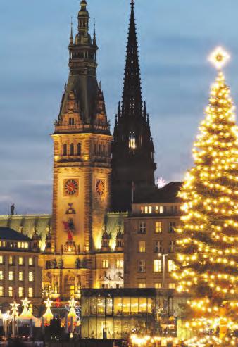 Weihnachtsstimmung rund ums Hamburger Rathaus