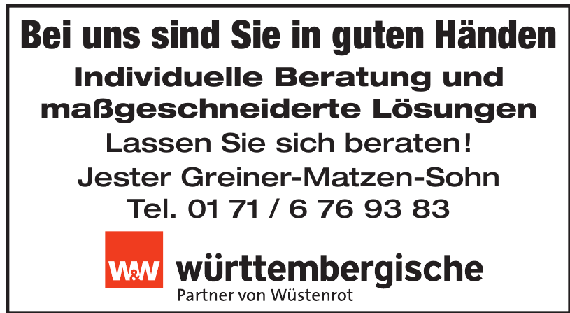 W & W - Württembergische Partner von Wüstenrot W & W - Württembergische Partner von Wüstenrot