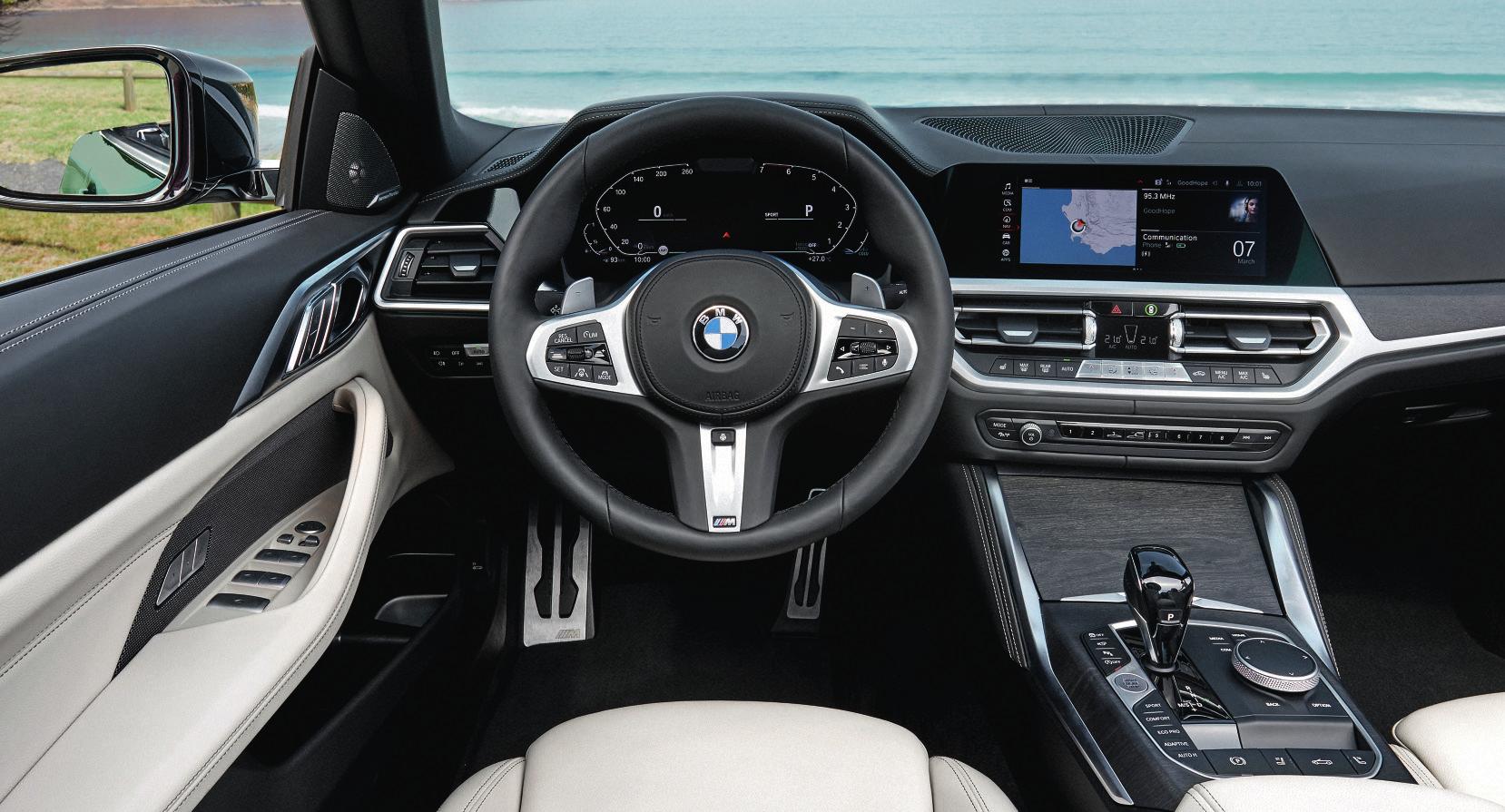 Das Cockpit im 4er Cabrio spielt alle Stückerl. Fotos: BMW Das Cockpit im 4er Cabrio spielt alle Stückerl. Fotos: BMW