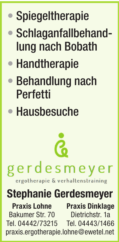 Gerdesmeyer Ergotherapie & Verhaltenstraining