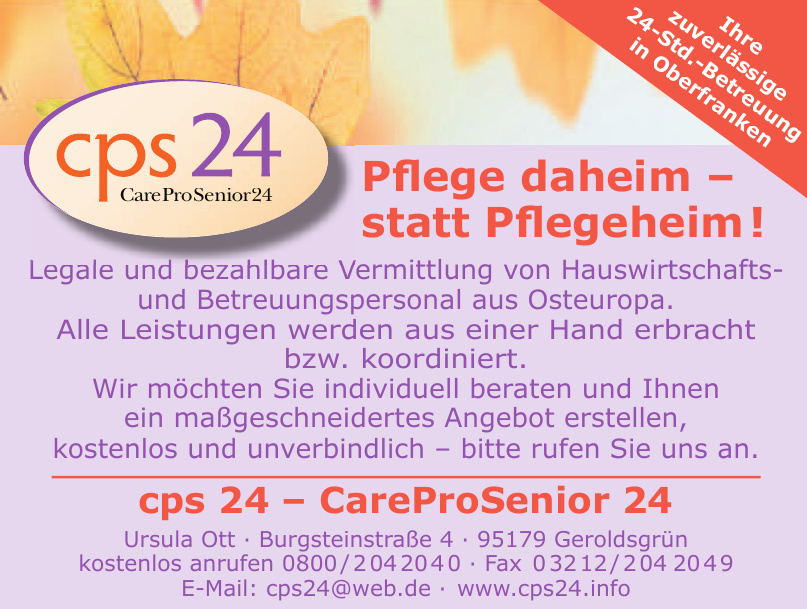 CPS 24 - CareProSenior24 CPS 24 - CareProSenior24