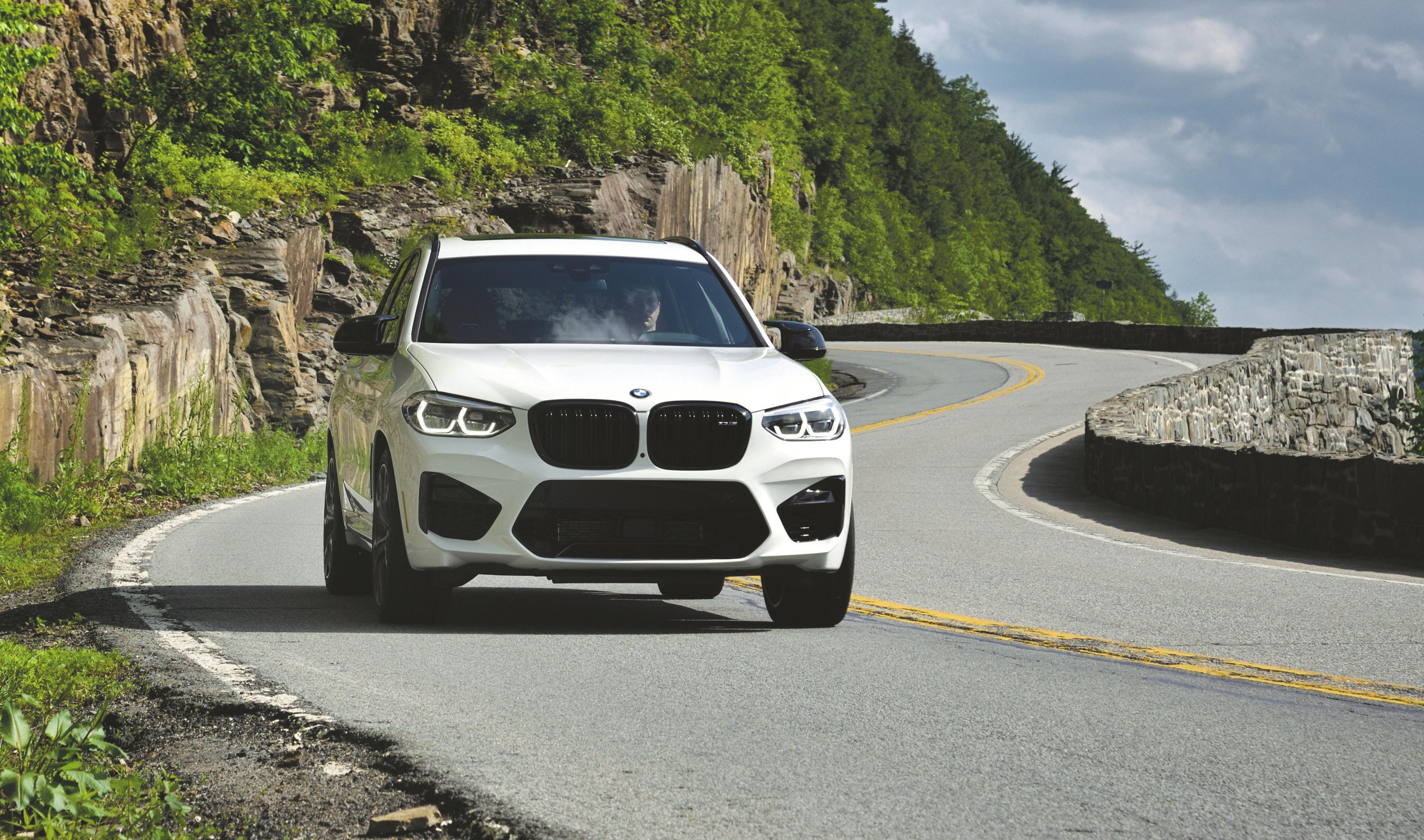 Kurvenkünstler: Der BMW X3 M Competition wedelt beeindruckend durch die Radien. Geopfert wurde dafür eine Portion Fahrkomfort. Bilder: PD