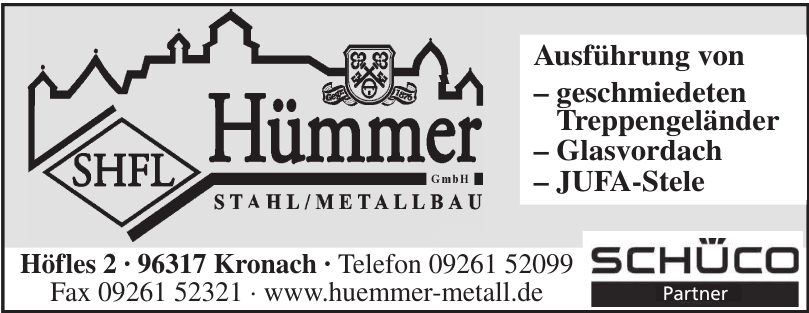 Stahl/Metallbau Hümmer GmbH Stahl/Metallbau Hümmer GmbH
