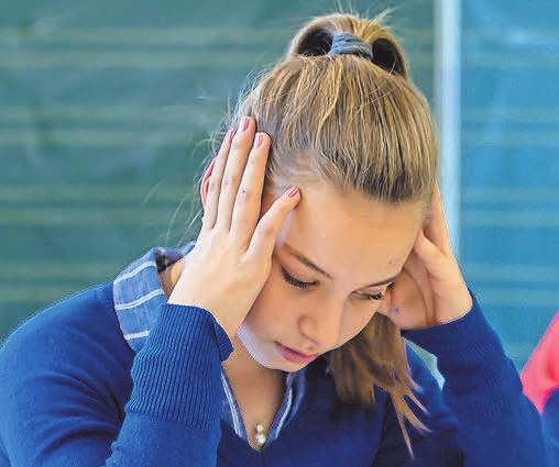 Der Druck führt bei manchen Schülern zu Stress. Foto: djd/Studienkreis/Michael Printz Der Druck führt bei manchen Schülern zu Stress. Foto: djd/Studienkreis/Michael Printz