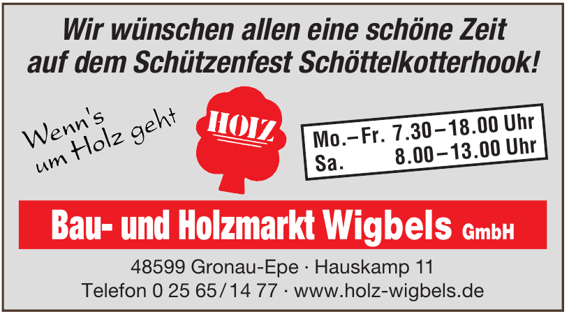 Bau- und Holzmarkt Wigbels GmbH Bau- und Holzmarkt Wigbels GmbH