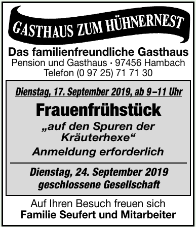 Gasthaus Zum Hühnernest Gasthaus Zum Hühnernest