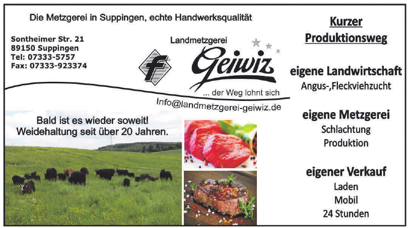 Landmetzgerei Geiwiz Landmetzgerei Geiwiz