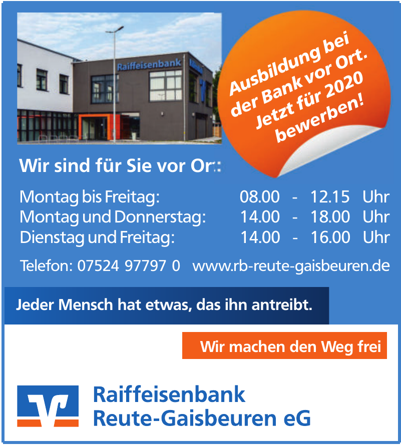 Raiffeisenbank Reute-Gaisbeuren eG Raiffeisenbank Reute-Gaisbeuren eG