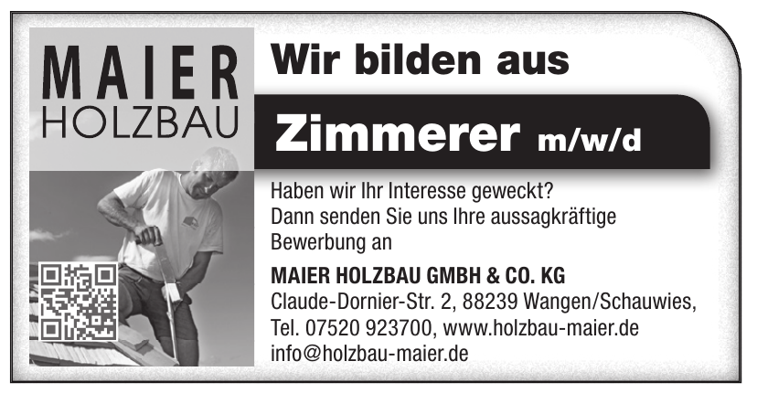 Maier Holzbau GmbH & Co. KG Maier Holzbau GmbH & Co. KG