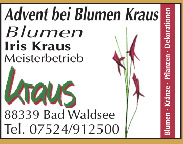 Ad №15 Blumen Iris Kraus Meisterbetrieb