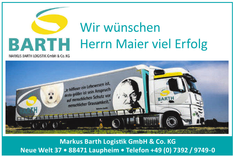 Markus Barth Logistik GmbH & Co. KG Markus Barth Logistik GmbH & Co. KG