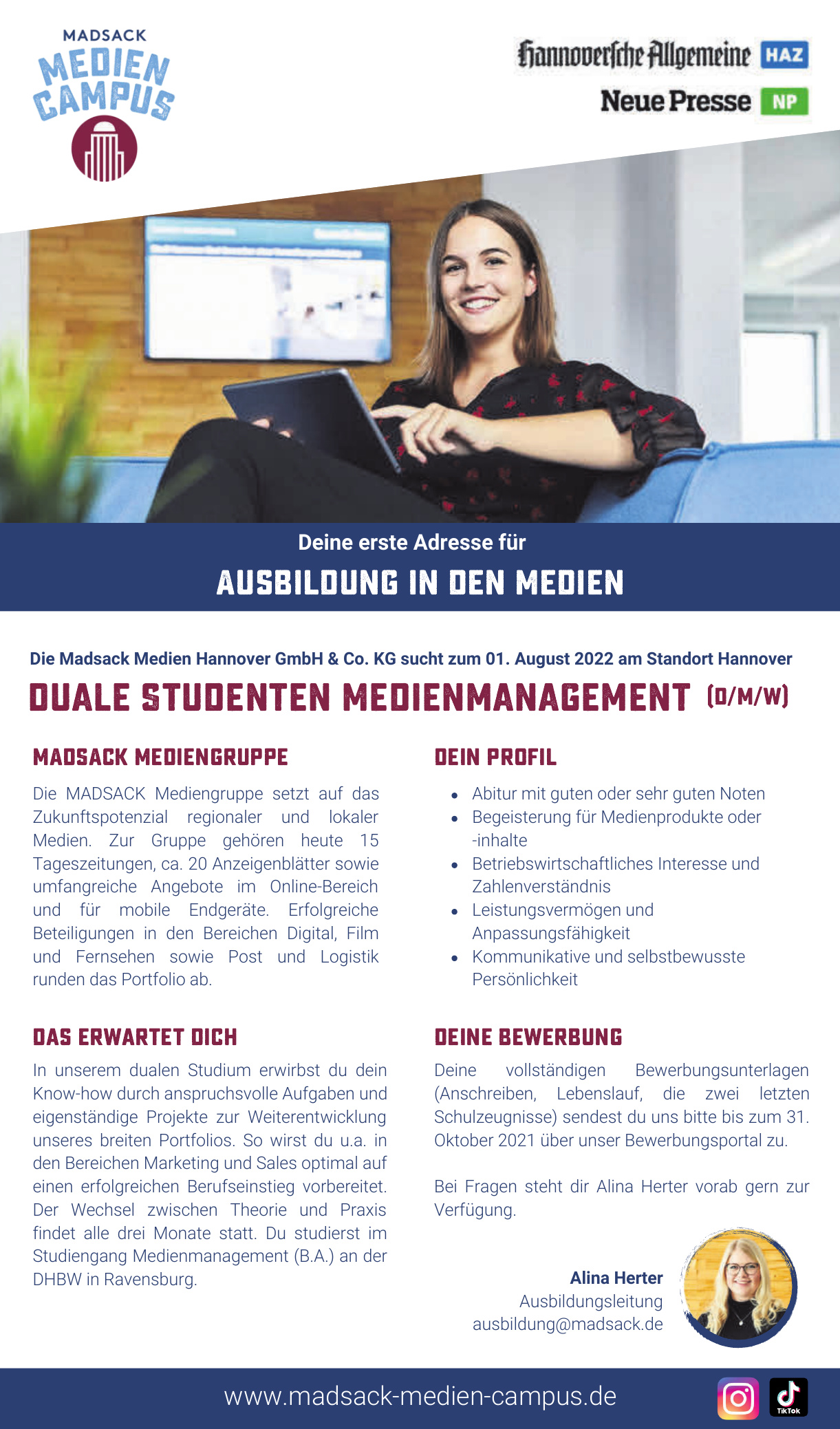 Die Madsack Medien Hannover GmbH & Co. KG Die Madsack Medien Hannover GmbH & Co. KG