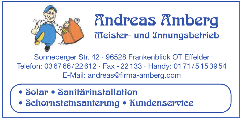 Andreas Amberg Meister- und Innungsbetrieb Andreas Amberg Meister- und Innungsbetrieb