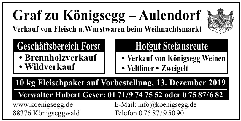 Graf zu Königsegg Graf zu Königsegg