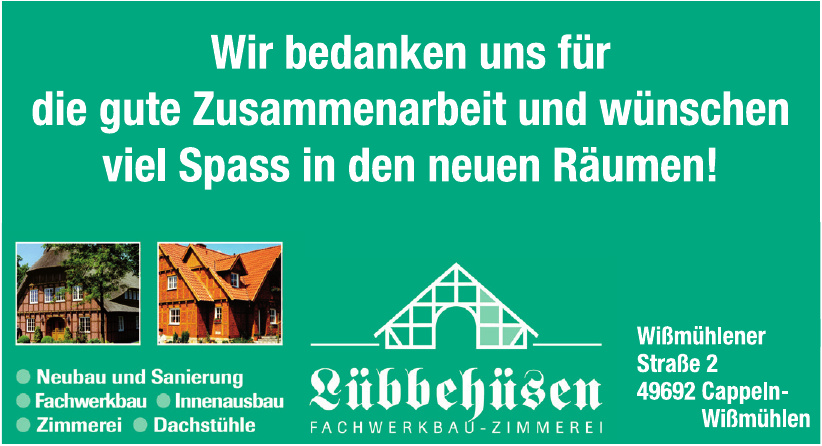 Lübbehüsen GmbH Fachwerkbau und Zimmerei