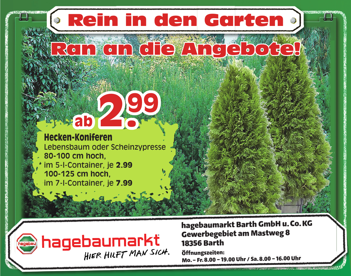 hagebaumarkt Barth GmbH u. Co. KG hagebaumarkt Barth GmbH u. Co. KG