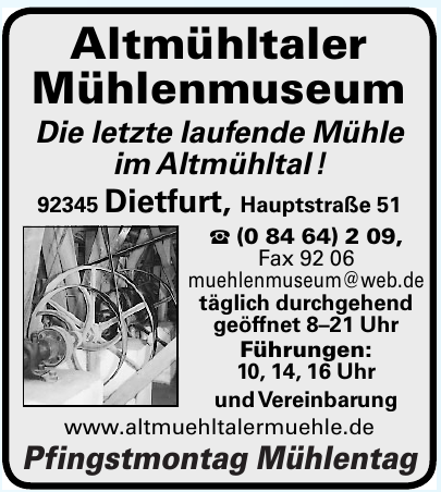 Altmühltaler Mühlenmuseum Altmühltaler Mühlenmuseum