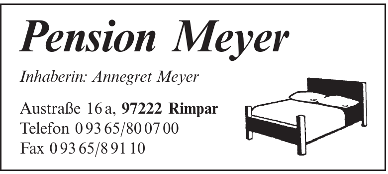 Pension Meyer Pension Meyer