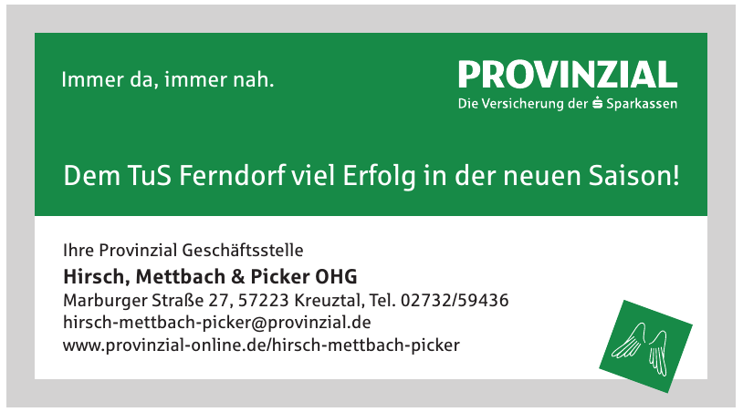 Provinzial Geschäftsstelle - Hirsch, Mettbach & Picker OHG Provinzial Geschäftsstelle - Hirsch, Mettbach & Picker OHG