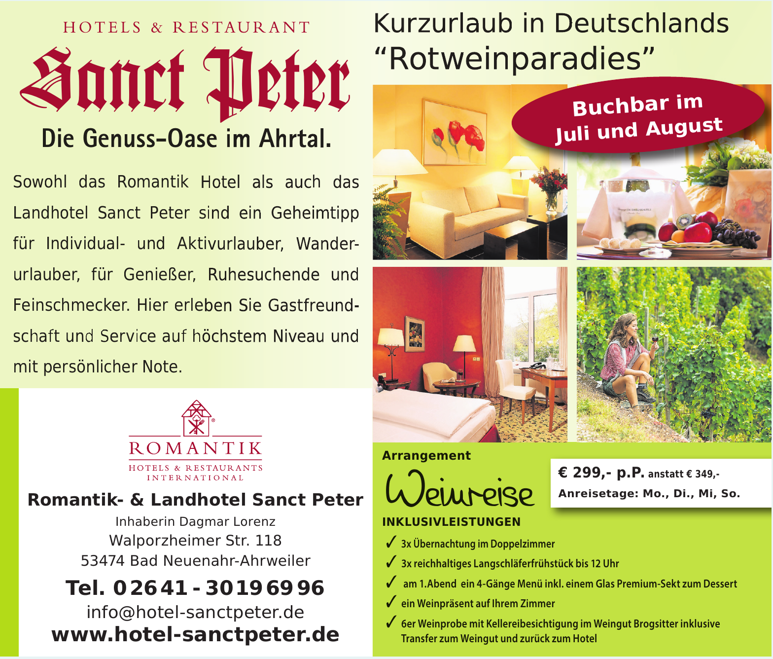 Romantik- & Landhotel Sanct Peter Romantik- & Landhotel Sanct Peter