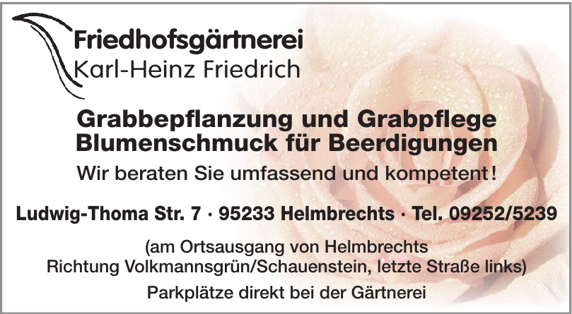 Friedhofsgärtnerei Karl-Heinz Friedrich Friedhofsgärtnerei Karl-Heinz Friedrich