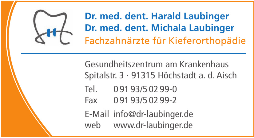 Dr med. dent. Harald Laubinger, Dr med. dent. Michala Laubinger