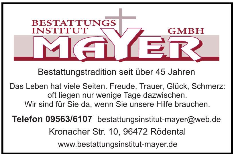 Bestattungsinstitut Mayer GmbH Bestattungsinstitut Mayer GmbH