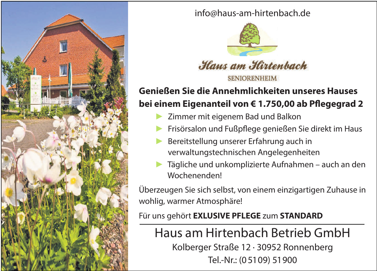 Haus am Hirtenbach Betrieb GmbH