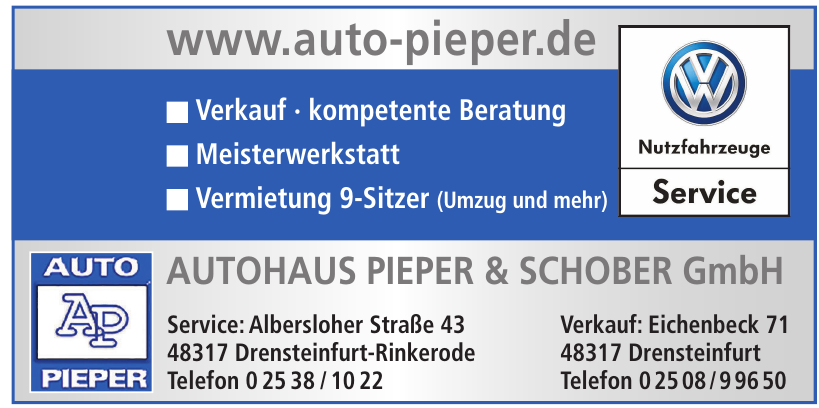 Autohaus Pieper & Schober GmbH Autohaus Pieper & Schober GmbH