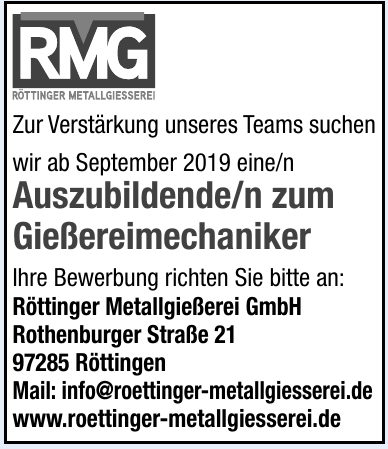 Röttinger Metallgießerei GmbH Röttinger Metallgießerei GmbH