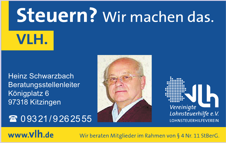 VLH Vereinigte Lohnsteuerhilfe e.V. VLH Vereinigte Lohnsteuerhilfe e.V.