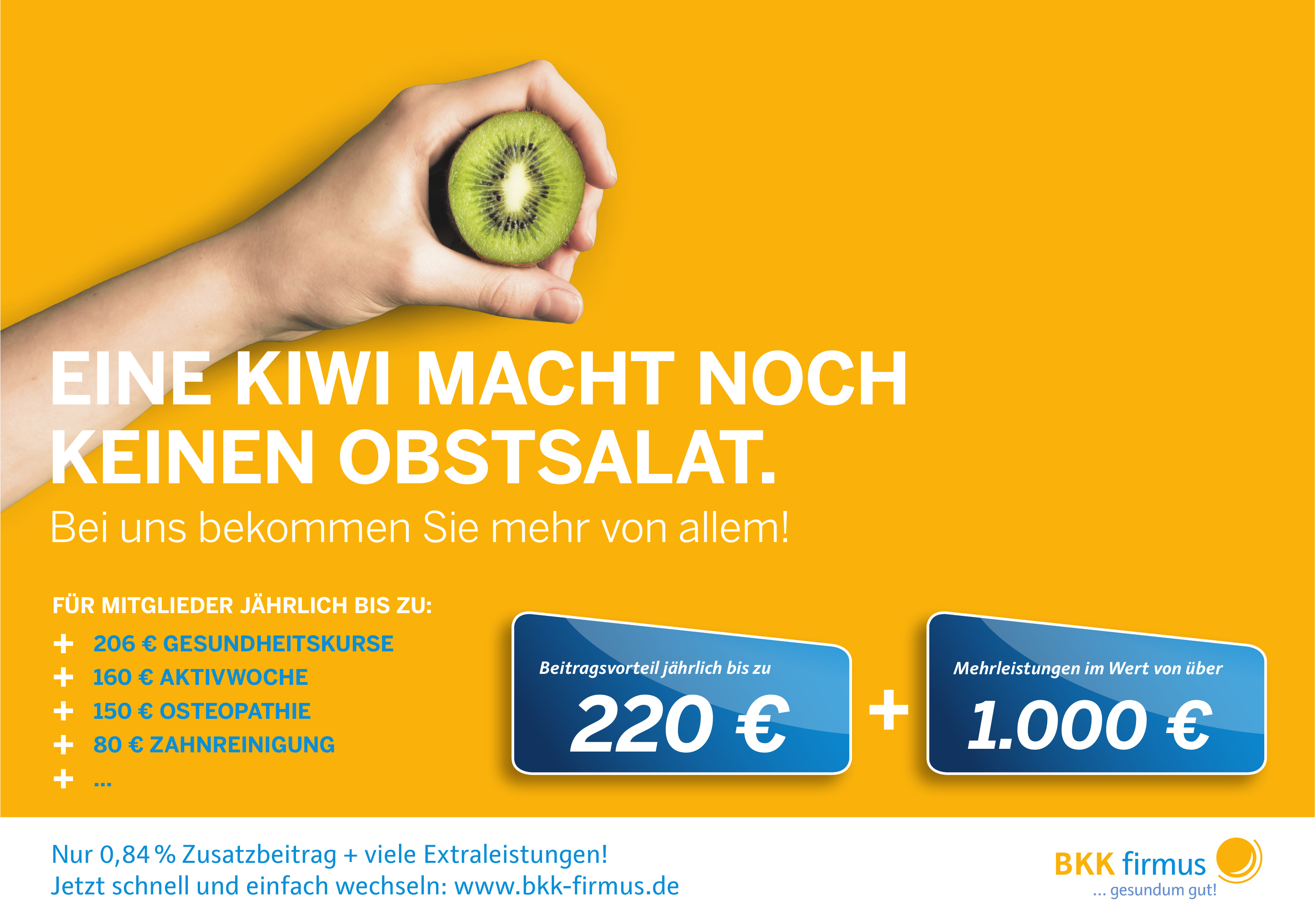 Das ‚gesundum gute‘ PreisLeistungspaket der BKK firmus Bremen BILD
