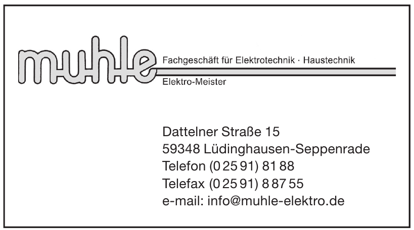 Elektro Muhle Elektro Muhle