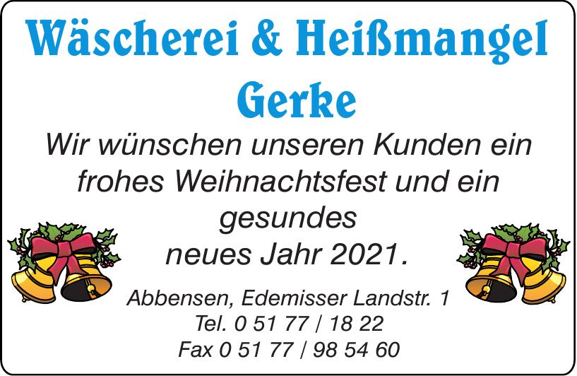 Wäscherei & Heißmangel Gerke Wäscherei & Heißmangel Gerke