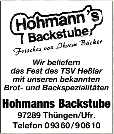 Hohmanns Backstube Hohmanns Backstube