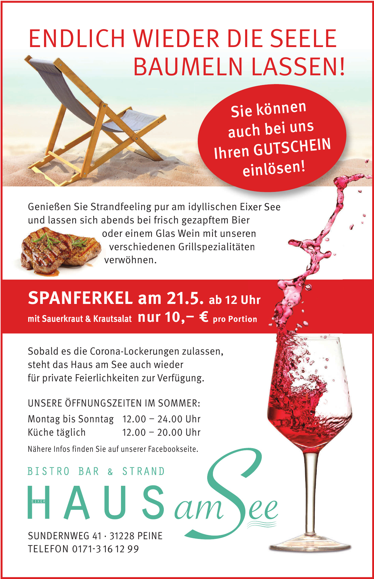 Bistro Bar & Strand Haus am See Bistro Bar & Strand Haus am See