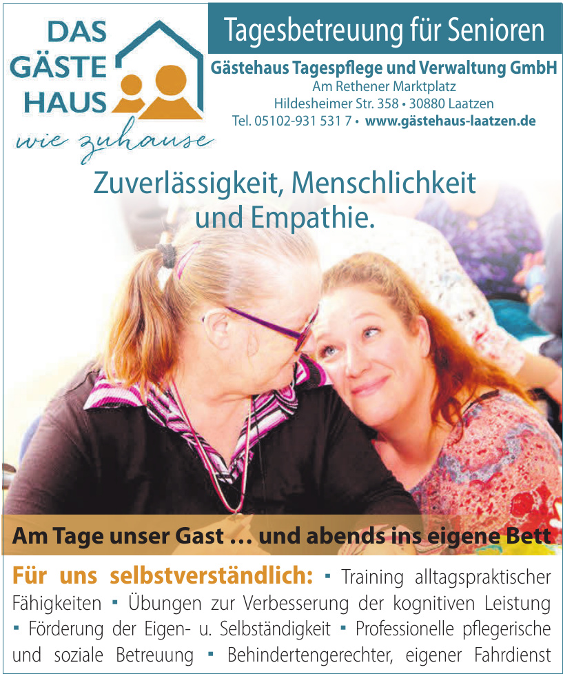 Gästehaus Tagespflege und Verwaltung GmbH Gästehaus Tagespflege und Verwaltung GmbH