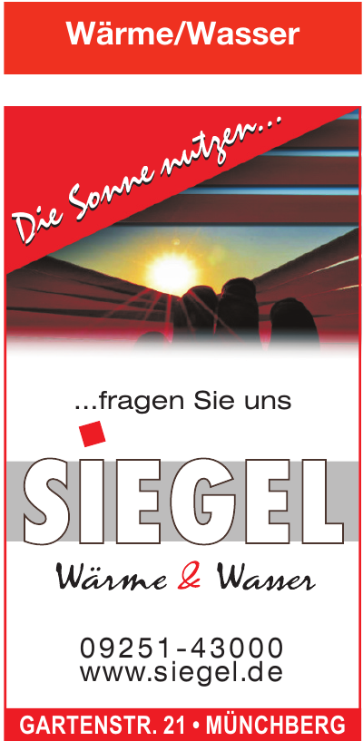 Siegel Wärme & Wasser Siegel Wärme & Wasser