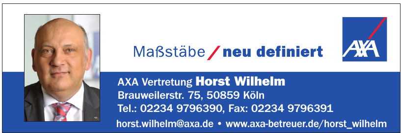 AXA Vertretung Horst Wilhelm AXA Vertretung Horst Wilhelm