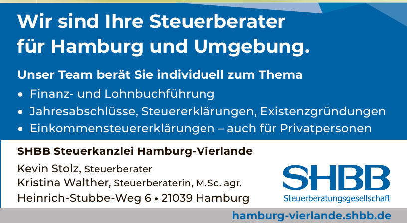 SHBB Steuerkanzlei Hamburg-Vierlande