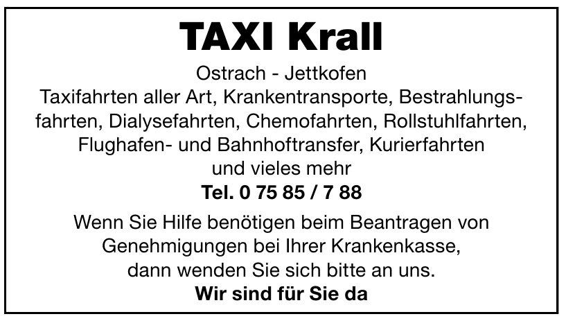 TAXI Krall TAXI Krall