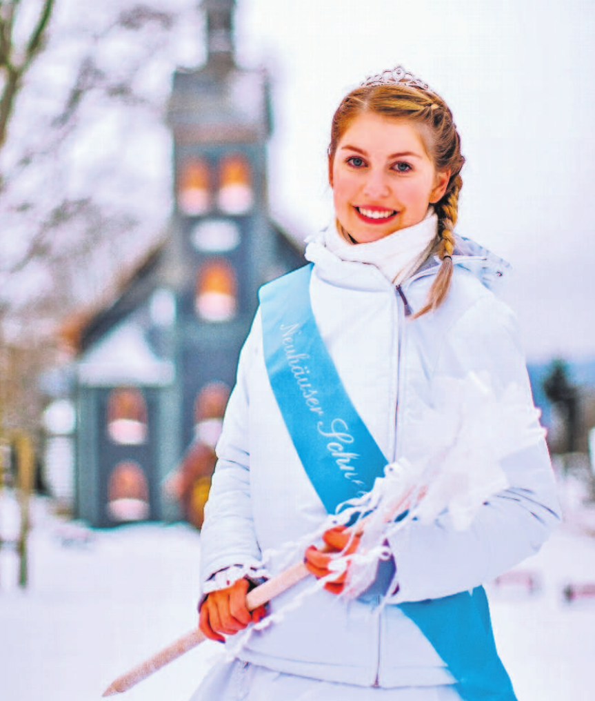 Ein herzliches Willkommen auch von der Schneeprinzessin aus Neuhaus am Rennweg. Foto: Rosenbaum Ein herzliches Willkommen auch von der Schneeprinzessin aus Neuhaus am Rennweg. Foto: Rosenbaum
