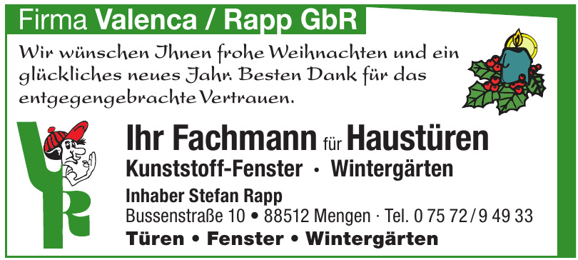 Firma Valenca / Rapp GbR Firma Valenca / Rapp GbR