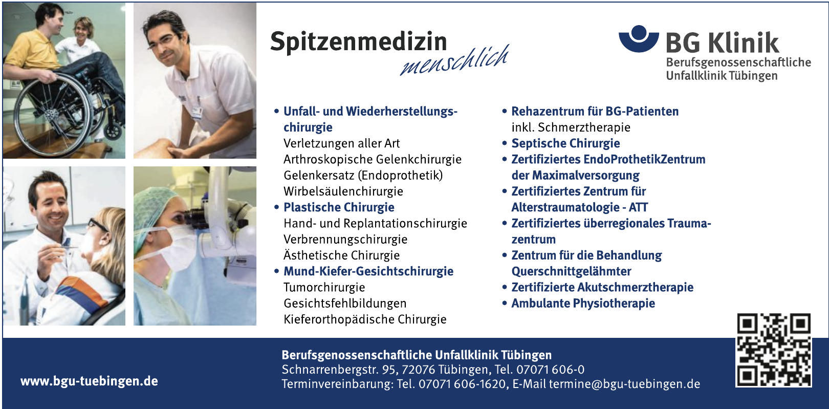 Berufsgenossenschaftliche Unfallklinik Tübingen Berufsgenossenschaftliche Unfallklinik Tübingen