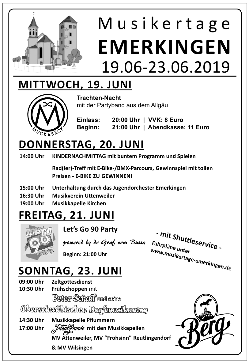 Musikertage Emerkingen Musikertage Emerkingen