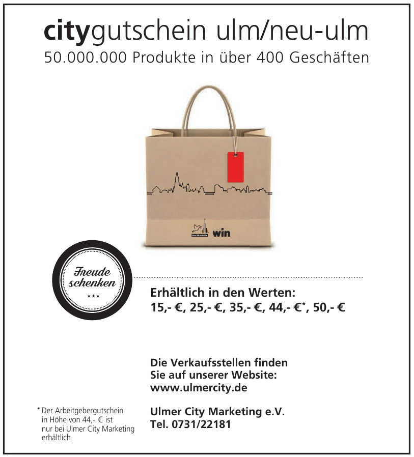 Ulmer City Marketing e.V. Ulmer City Marketing e.V.